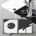 Gaming galds Diablo Chairs X-Tensio 1600 White 160 cmx75 cm
