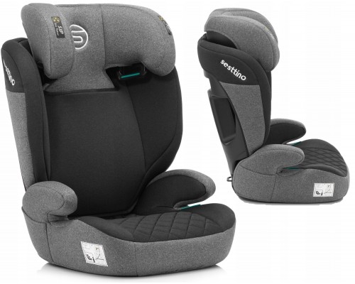 FOTELIK SAMOCHODOWY SESTTINO ARMOUR PRO GRAY 100-150 CM I-SIZE 15 - 36 KG