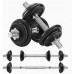 Zestaw hantli 2 w 1, 2 x 10 kg cast iron ciężarki regulo