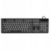 Evolveo EVOLVEO K1010 Cicha Przewodowa USB Podświetlenie CZ+SK Czarny