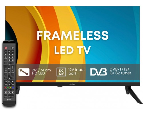 eSTAR LED TV 24"/56cm LEDTV24R2T2 Black