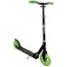Muuwmi Lights Aluminium Scooter GLOW 215 mm (black/green, with luminous wheels and glow effect)