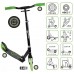 Muuwmi Lights Aluminium Scooter GLOW 215 mm (black/green, with luminous wheels and glow effect)