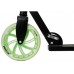 Muuwmi Lights Aluminium Scooter GLOW 215 mm (black/green, with luminous wheels and glow effect)