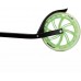 Muuwmi Lights Aluminium Scooter GLOW 215 mm (black/green, with luminous wheels and glow effect)