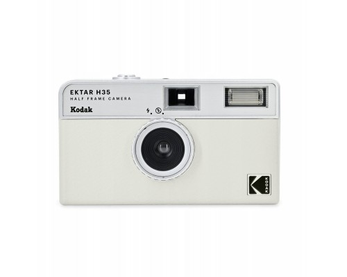 Kodak Ektar Aparat Analogowy Na Film Klisze 35mm / 2 Zdjęcia Na Klatkę / H35 / Biało-grey