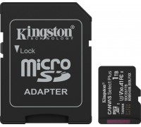 Kingston Technology Canvas Select Plus Gen3 1 TB MicroSDXC UHS-I Klasa 10