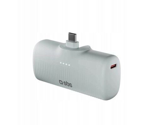 SBS Mobile SBS EcoPower* 5000 mAh 10W  wbudowanym portem USB-C Grey