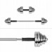 Dumbbells cast iron chrome plated adjustable w walizce z gryfem, zestaw 30kg REBEL ACTIVE