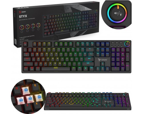 SAVIO   STYX OUTEMU BLUE, HOT SWAP, RGB