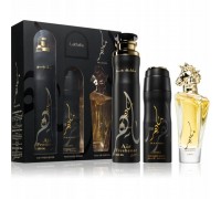 SET LATTAFA Maahir EDP spray 100ml + PERFUMED SPRAY 200ml + AIR FRESHENER 300ml