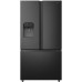 Hisense  NoFrost  612 L  augstums 179 cm  melna - SBS Ledusskapis  RF793N4SAFE (6921727074522)