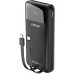 Dudao K15Pro 20000mAh 22.5W PD USB-C / USB-A / wbudowane kable Lightning, USB-C black