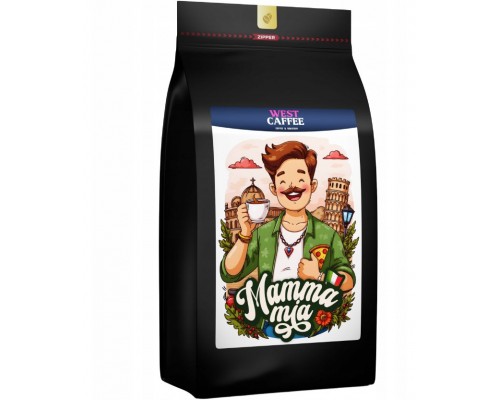 Mamma Mia 1kg Świeżo Palona - 100% Arabica - Italy Blend