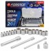 3/8" 20el. z nasadkami (6-22mm), adapterami i przedłużkami