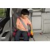 FOTELIK SAMOCHODOWY PODKŁADKA SIEDZISKO Z ISOFIX BORDOWO-SZARY PIKOWANY R129 125-150 CM