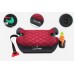 FOTELIK SAMOCHODOWY PODKŁADKA SIEDZISKO Z ISOFIX BORDOWO-SZARY PIKOWANY R129 125-150 CM
