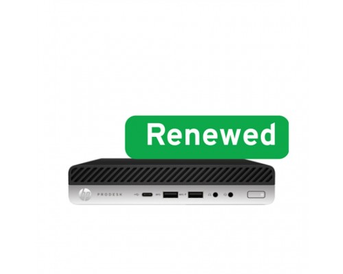 Komputer HP RENEW | Grade A | ProDesk 600 G4 Desktop Mini PC | Intel Core i3 | i3-8100T | 8 GB | SSD | 128 GB | Intel UHD Graphics 630 |