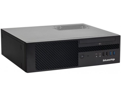 Komputer Bluechip BUSINESSline S3200 Intel Core i3 i3-14100 8 GB DDR5-SDRAM 500 GB SSD Windows 11 Pro Wąski PC Mini PC Black