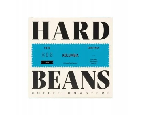 Qualia Caffe Hard Beans Kolumbia El Vergel Decaf Filtr 250g - bez kofeiny