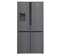 Siemens KF96DPXEA, Freestanding, French door, Grey, Glass, 547 L, SN-T
