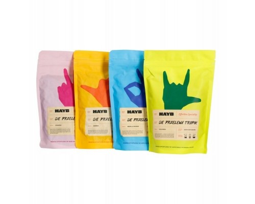 HAYB Zestaw do parzenia kawy 4x250g