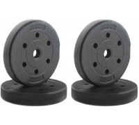 vidaXL Platee obciążeniowe 4 pcs black 21 x 3.8 cm