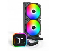 Montech HyperFlow Digital 240 Black zestaw AIO