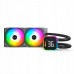 Montech HyperFlow Digital 240 Black zestaw AIO