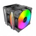 Montech NX600 ARGB Black, chłodzenie CPU