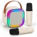 ExtraLink Kids Mini Karaoke LED Speaker 2x Mic White | Zestaw karaoke | Mikrofon