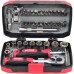 AWTools ZESTAW KLUCZY 38el. 1/4" BLACK LINE