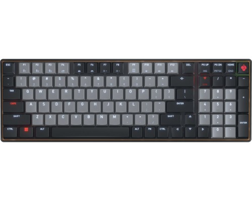 CHERRY KW 550 MX LP klawiatura Dom/Biuro USB + Bluetooth QZERTY US English Czarny