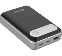 Sandberg Travel 20000 PD35W, 20000 mAh, Lithium Polymer (LiPo), 3.7 V, Black, Silver