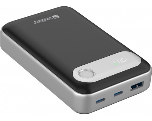 Sandberg Travel 20000 PD35W, 20000 mAh, Lithium Polymer (LiPo), 3.7 V, Black, Silver