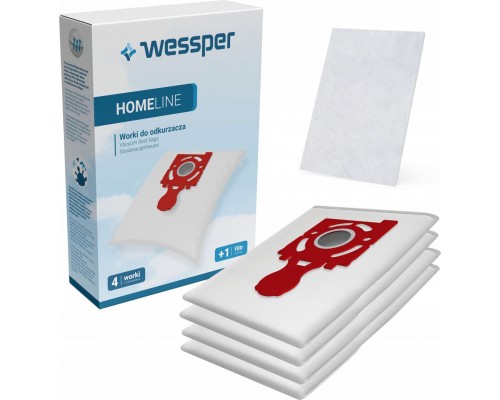 Wessper do Zelmer Jupiter ZMB03K, IZ-49.4220PF, 49.4220, Safbag Red - synthetic 4 pcs.i + filter