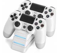 Snakebyte dual station charging TWIN:CHARGE 4 to the pads PS4 white