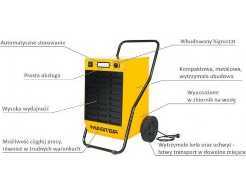 Master MASTER DEHUMIDIFIER DH92 80 l/24h 4140.004