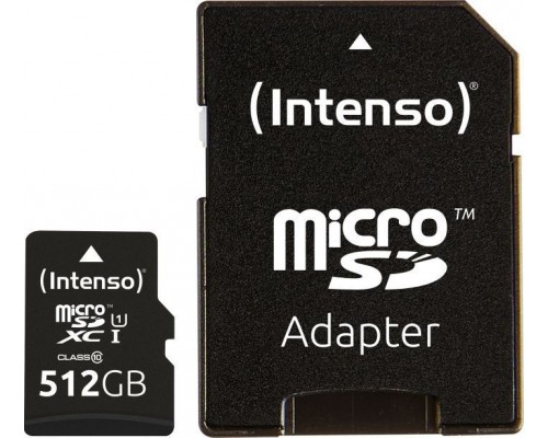 SD  Intenso Premium MicroSDXC 512 GB Class 10 UHS-I/U1  (3423493)