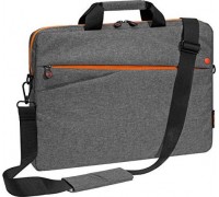 Pedea na laptopa PEDEA Modna torba na laptopa do 17,3 cala (43,9 cm) na ramię z paskiem na ramię, szaro-pomarańczowa