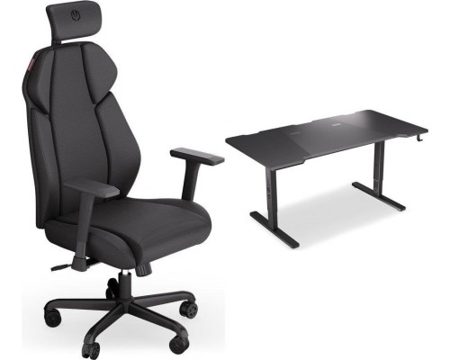 Endorfy Endorfy Meta BK Black (EY8A005) + Biurko Atlas L Black 150cm x 78cm