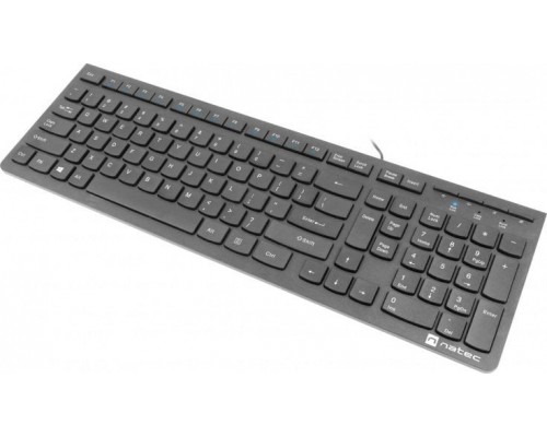 Natec Discus 2 Slim Przewodowa Czarna US (NKL-1829)