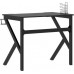 Gaming galds vidaXL 325400 Black 90 cmx60 cm