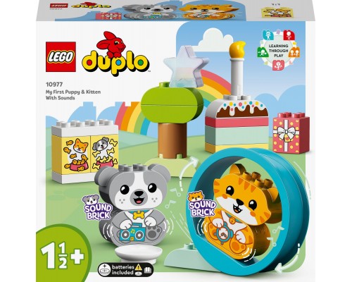 LEGO Duplo Mans pirmais kucēns un kaķēns ar skaņām (10977)