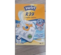 Melitta Swirl vacuum cleaner bags R39 MicroPor Plus AntiBac Green (4 bags + 1 filter, for Rowenta, Moulinex)