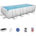 Bestway Swimming pool Rack 16 x 8 FT / 488 x 244 x 122 cm Power Steel BESTWAY