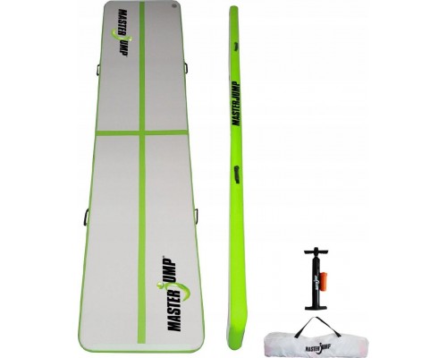 Master AirTrack Pūšamais Master vingrošanas paklājs 400 x 100 x 10 cm pelēks-zaļš
