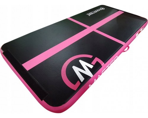 Master Piepūšamais paklājserac vingrošanas Airtrack 200 cm x 100 cm x 10 cm pink