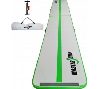 Master Piepūšamais paklājserac vingrošanas MAS-B874-G 600 cm x 100 cm x 10 cm green