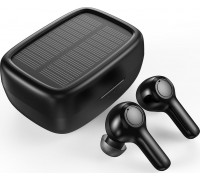 Choetech Choetech wireless TWS z panelem słonecznym black (BH-T09)